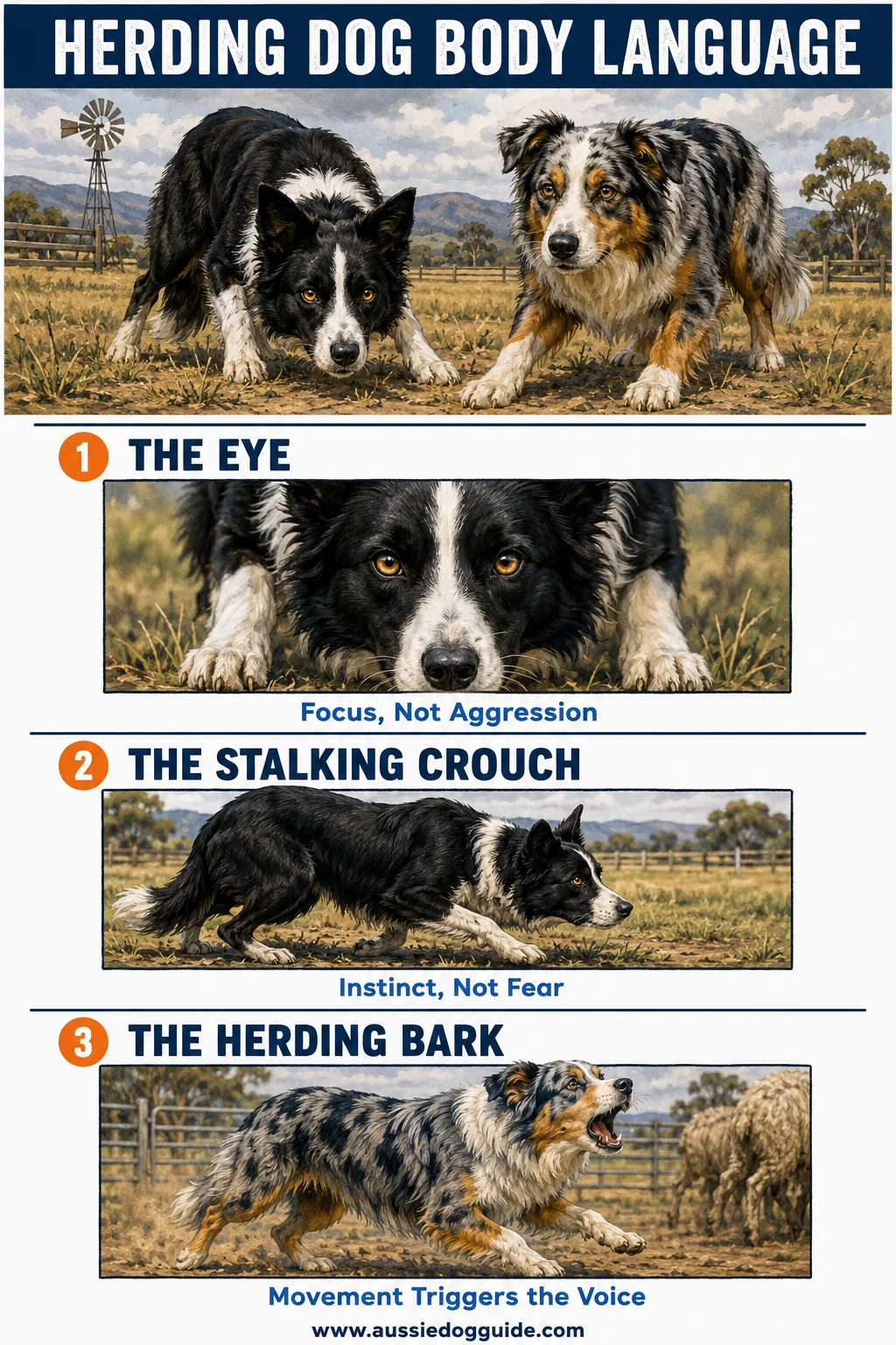 Herding Dog Body Language: Border Collies & Australian Shepherds